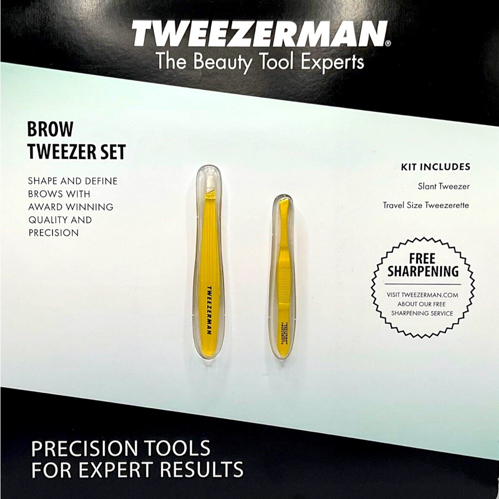 TWEEZERMAN SET OF TWO - YELLOW